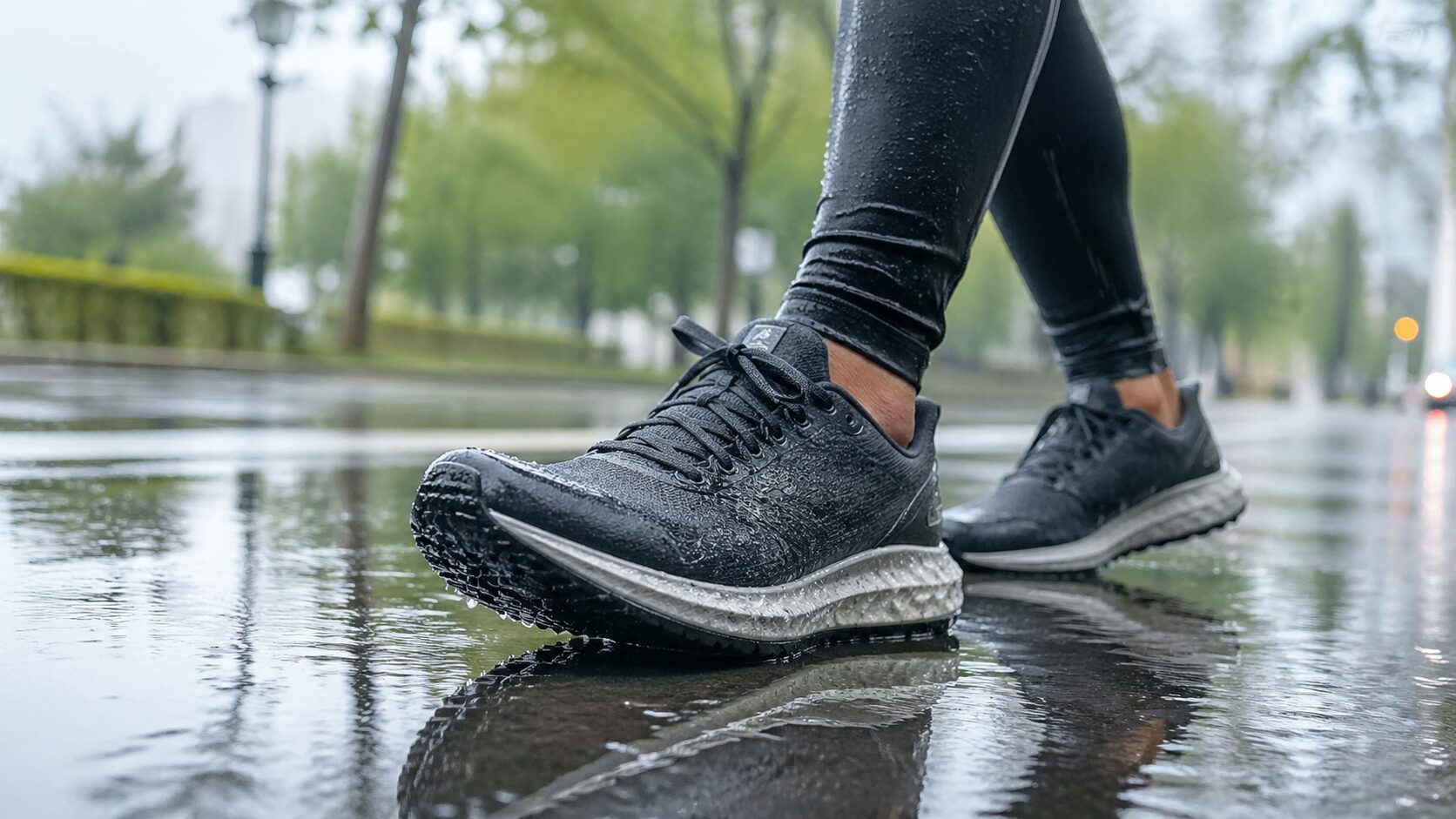 ランニングシューズが雨に弱いのはなぜか｜濡れにくく滑りにくい選び方も解説