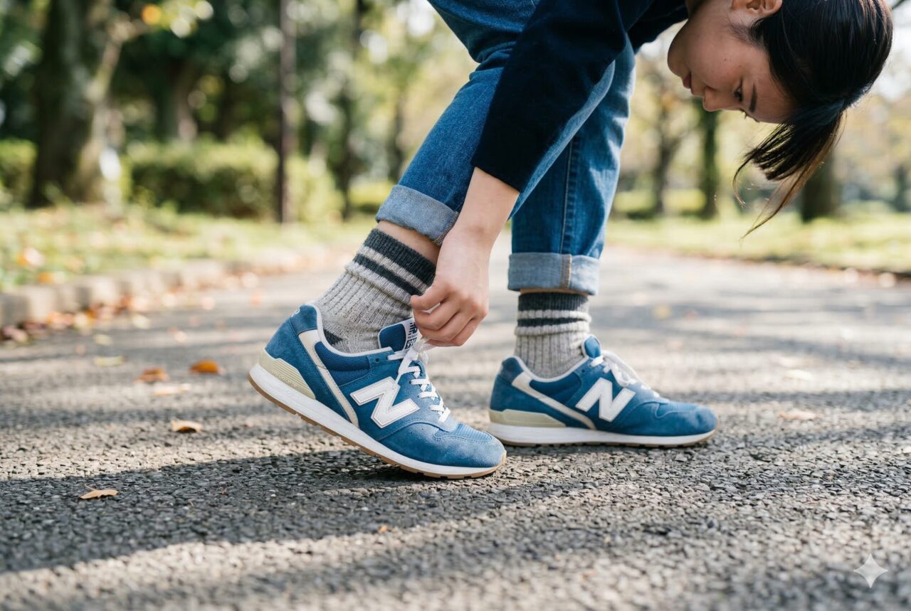 スニーカーのかかとだけがゆるい原因